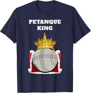Petanque King | Boys Petanque Design | Petanque T-Shirt - T-Shirt | Navy