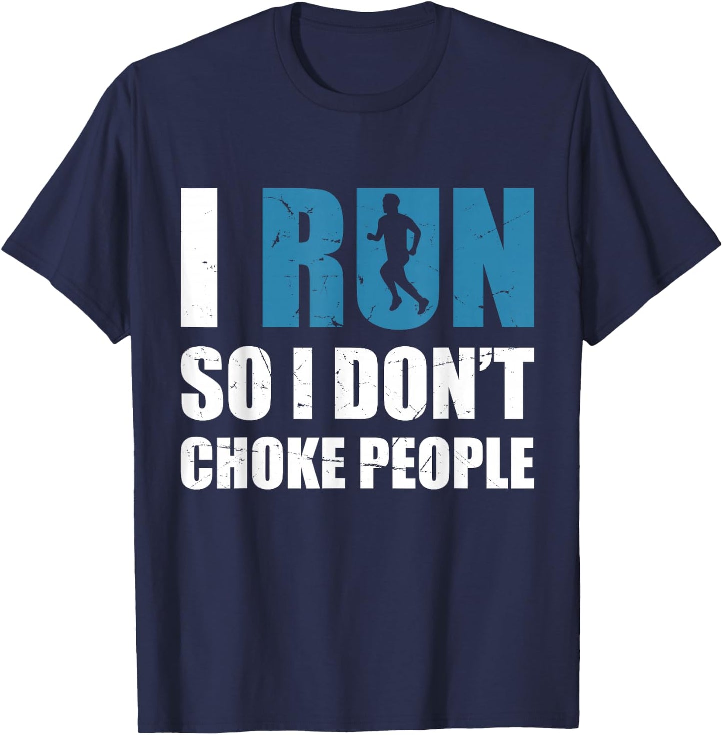 Funny Sarcastic Running Cardio Fitness Sprinter Humor T-Shirt - T-Shirt | Navy