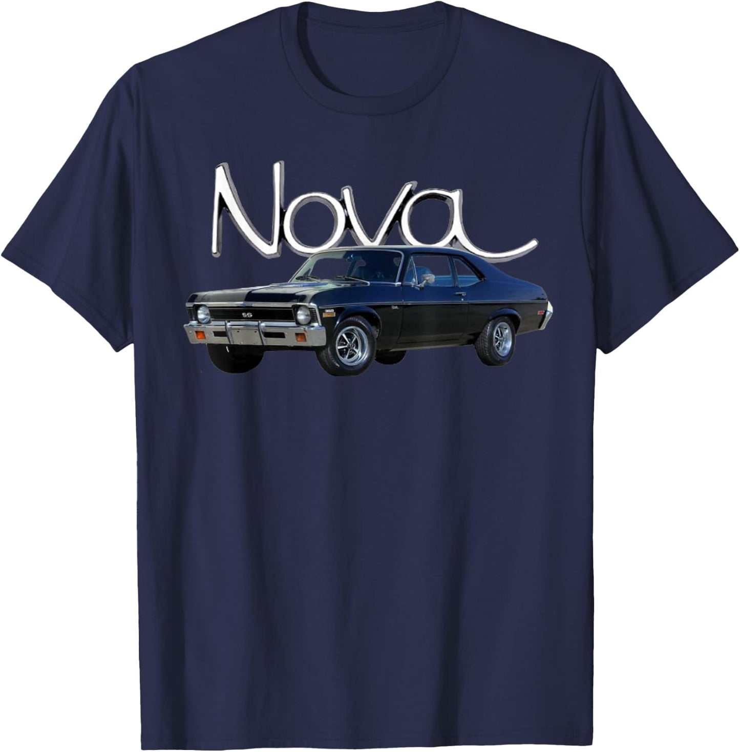 Vintage 1972 Chevys Nova T-Shirt - T-Shirt | Navy