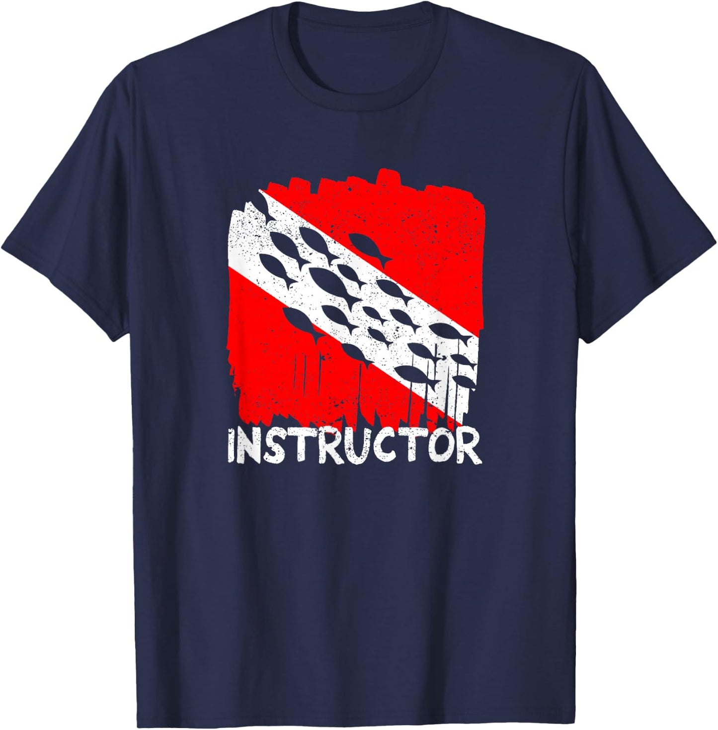 Scuba Dive Instructor Diver Deep Diving Divemasters Students T-Shirt - T-Shirt | Navy