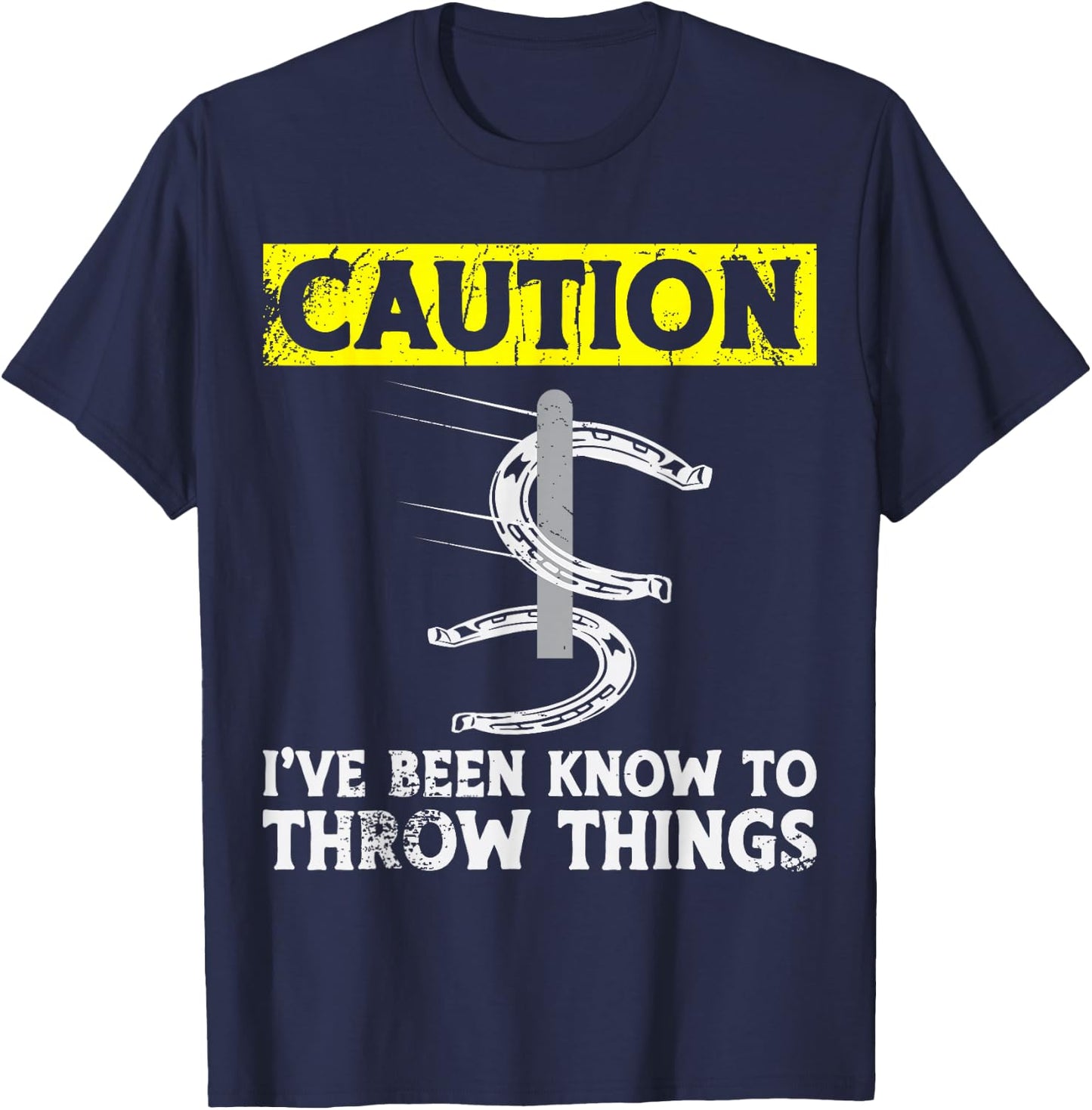 Horseshoe Pitching T-Shirt - T-Shirt | Navy