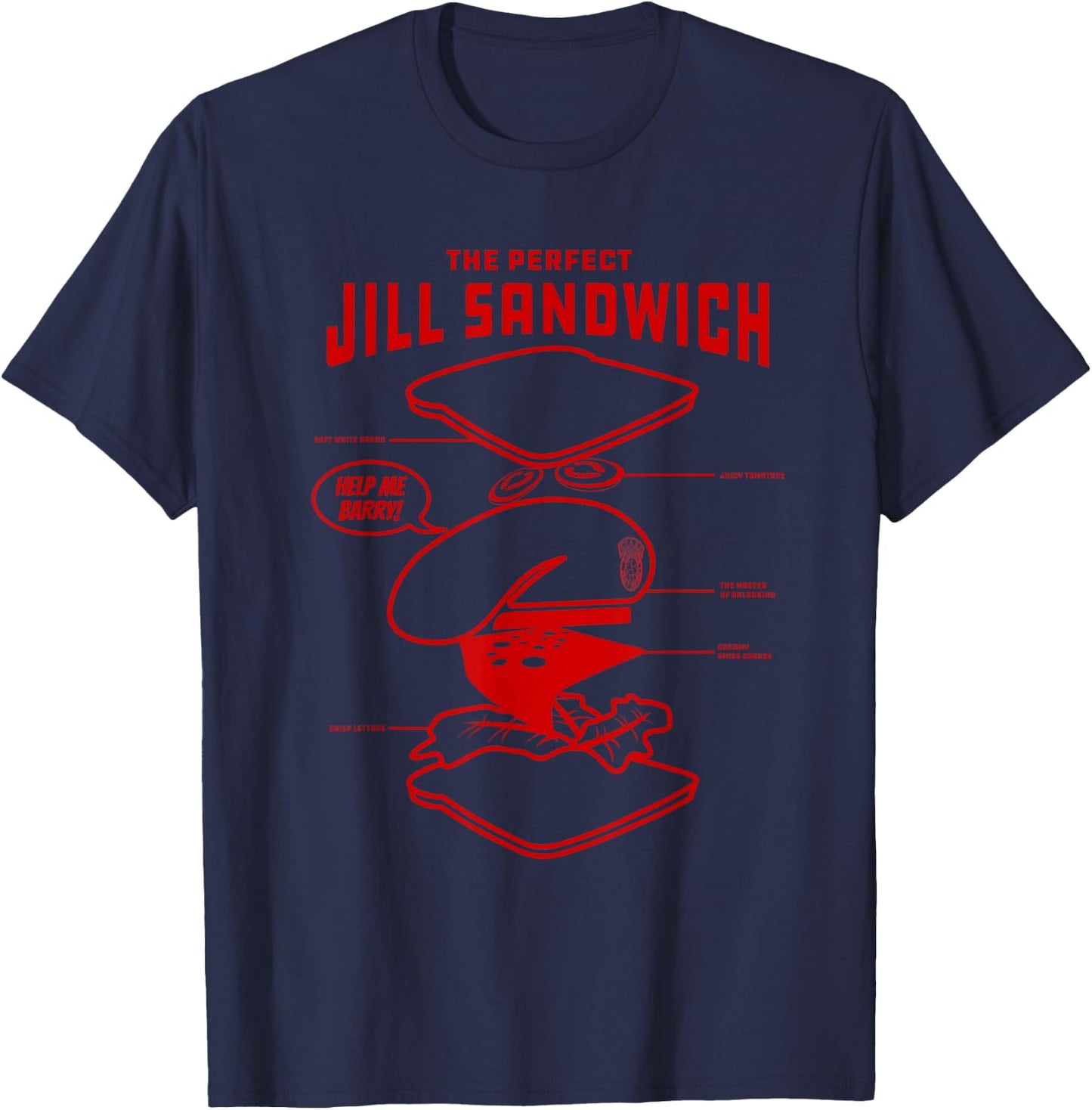 The Perfect Jill Sandwich T-Shirt - T-Shirt | Navy