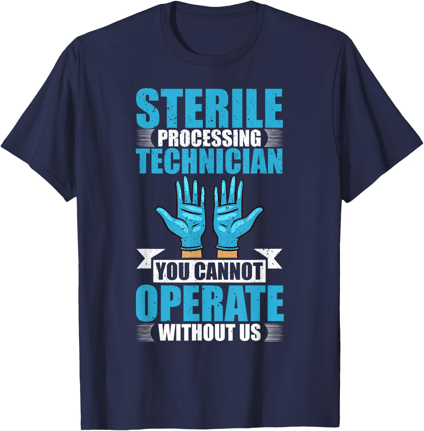 Sterile Processing Technician Instruments Tech Certification T-Shirt - T-Shirt | Navy