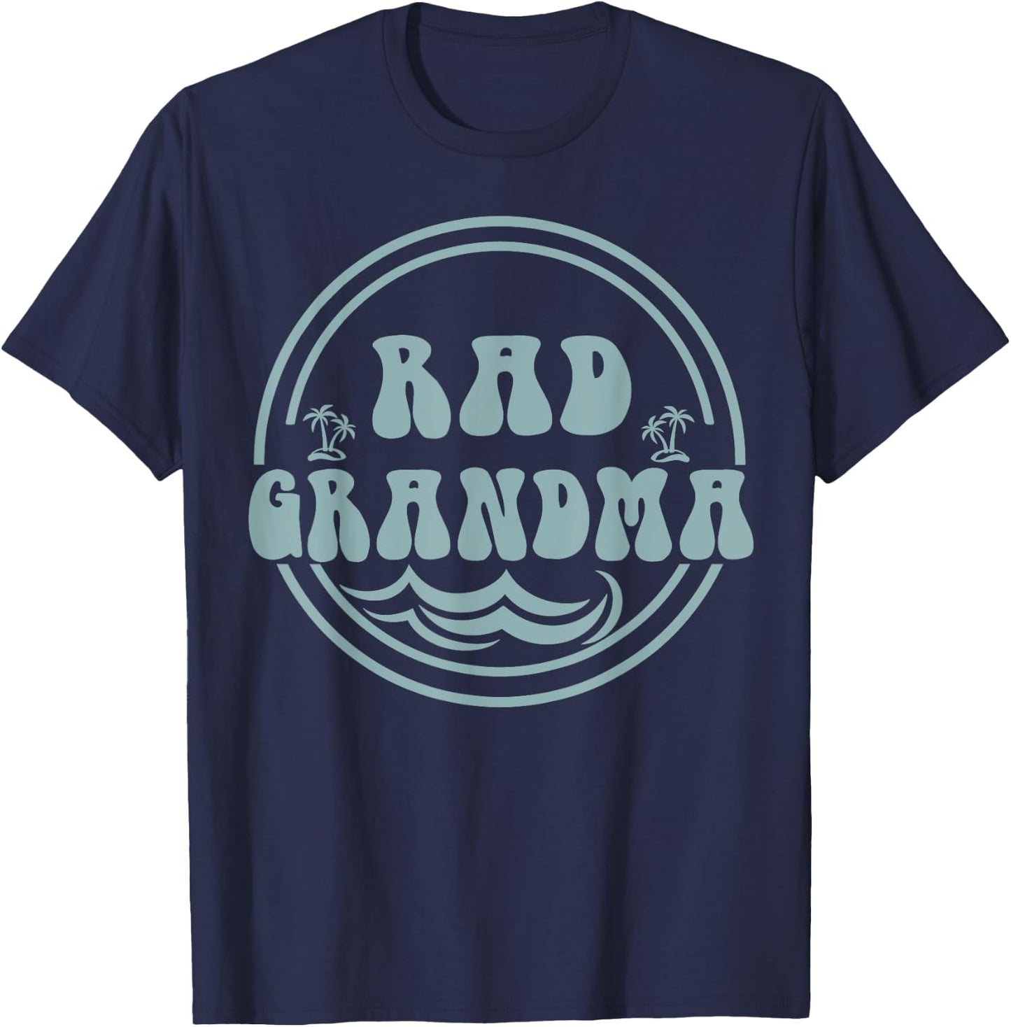Rad Grandma Surf Matching Birthday The Big One 1st Birthday T-Shirt - T-Shirt | Navy