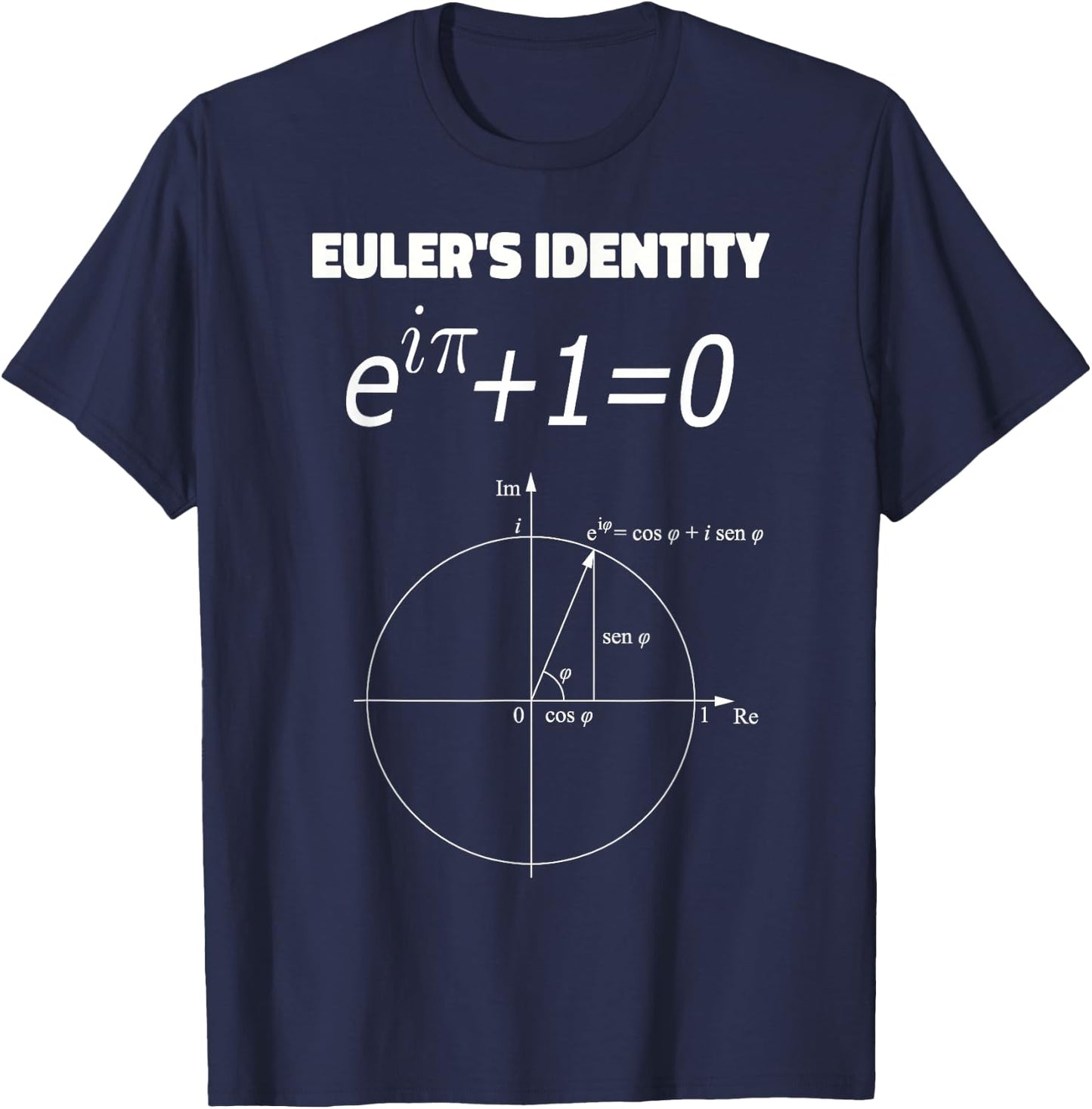 Euler's Identity Math Equation T-Shirt - T-Shirt | Navy