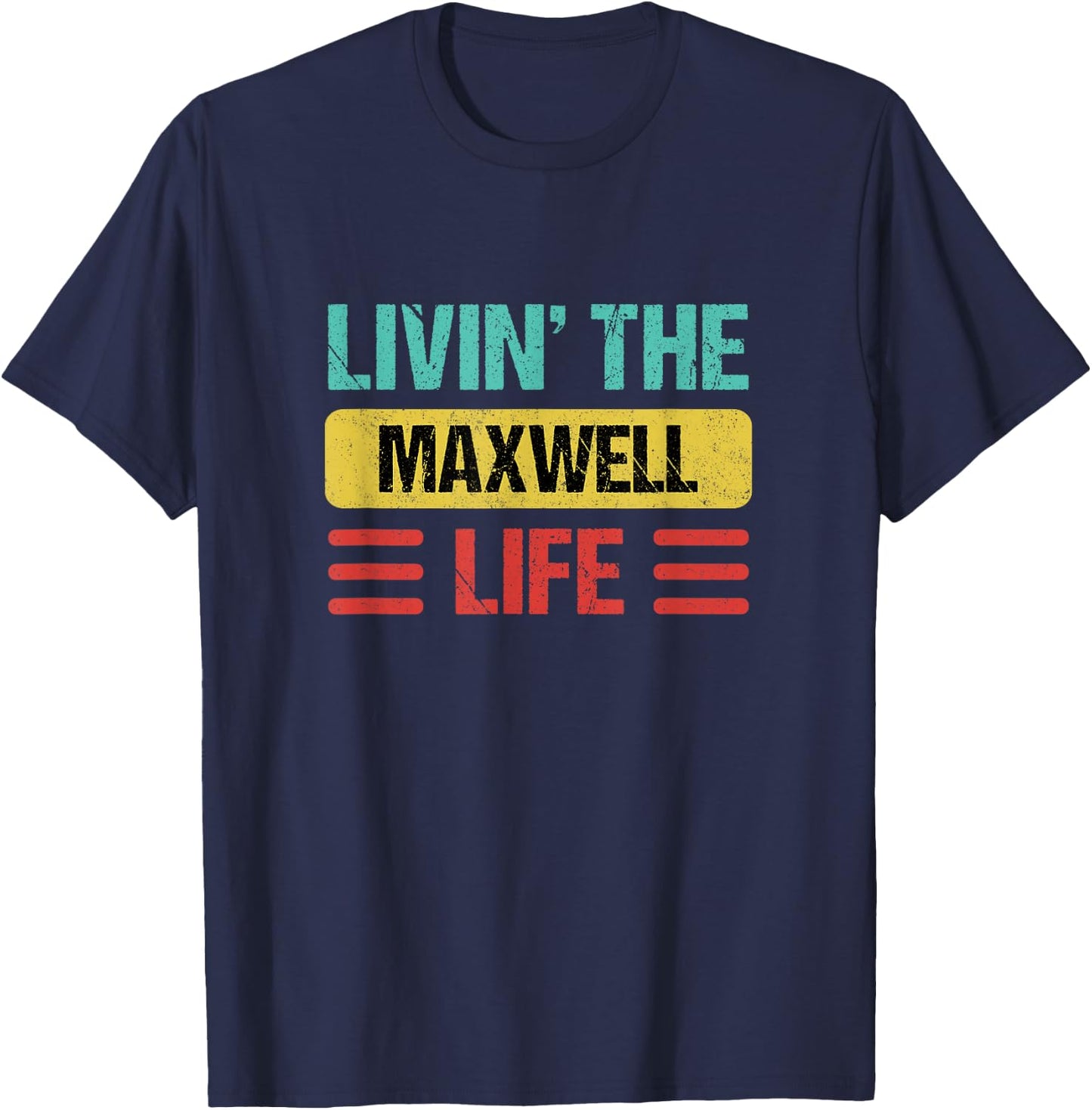 Maxwell Name T-Shirt - T-Shirt | Navy