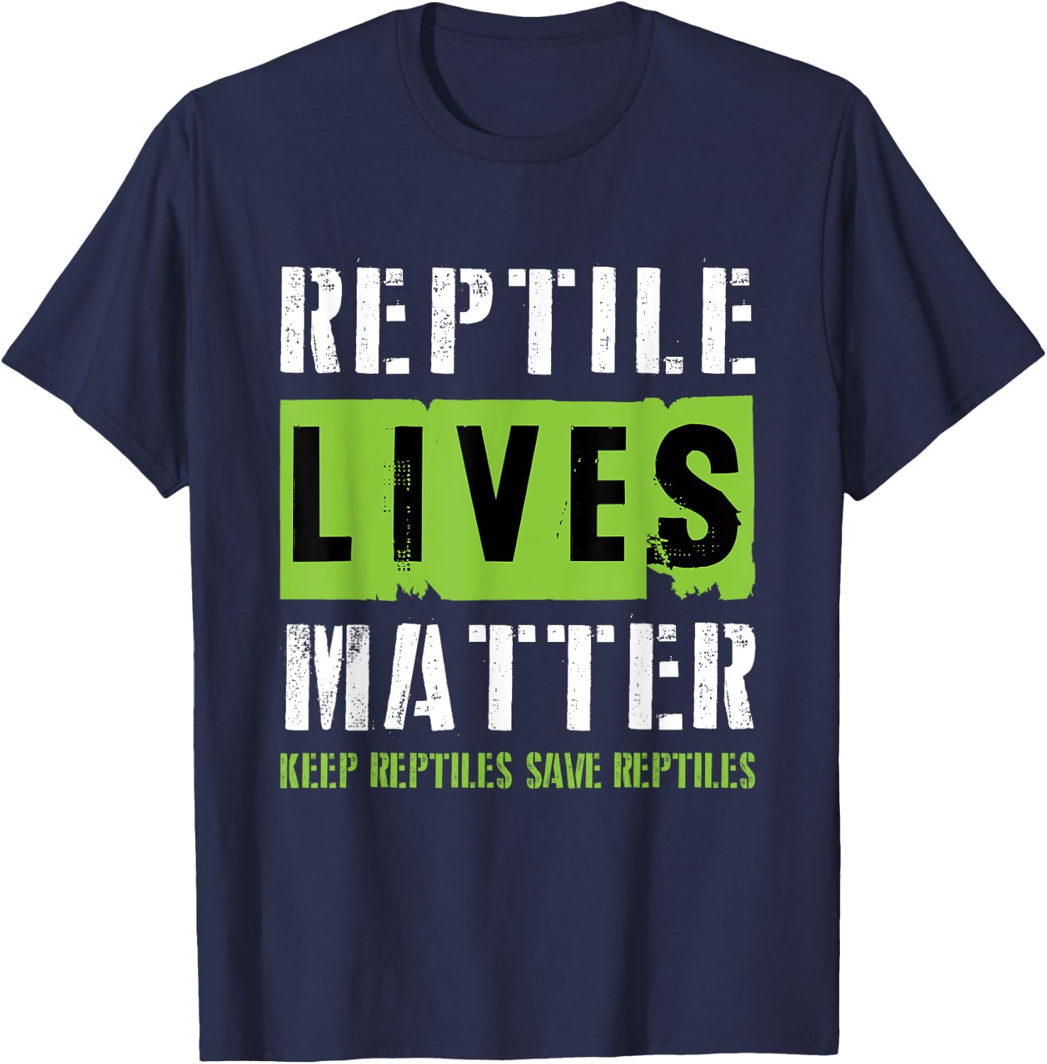 Reptile Lives Matter - Bearded Dragon Reptile Lizard Lover T-Shirt - T-Shirt | Navy