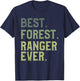 Best Forest Ranger Ever Wildlife Conservation Officer T-Shirt - T-Shirt | Navy