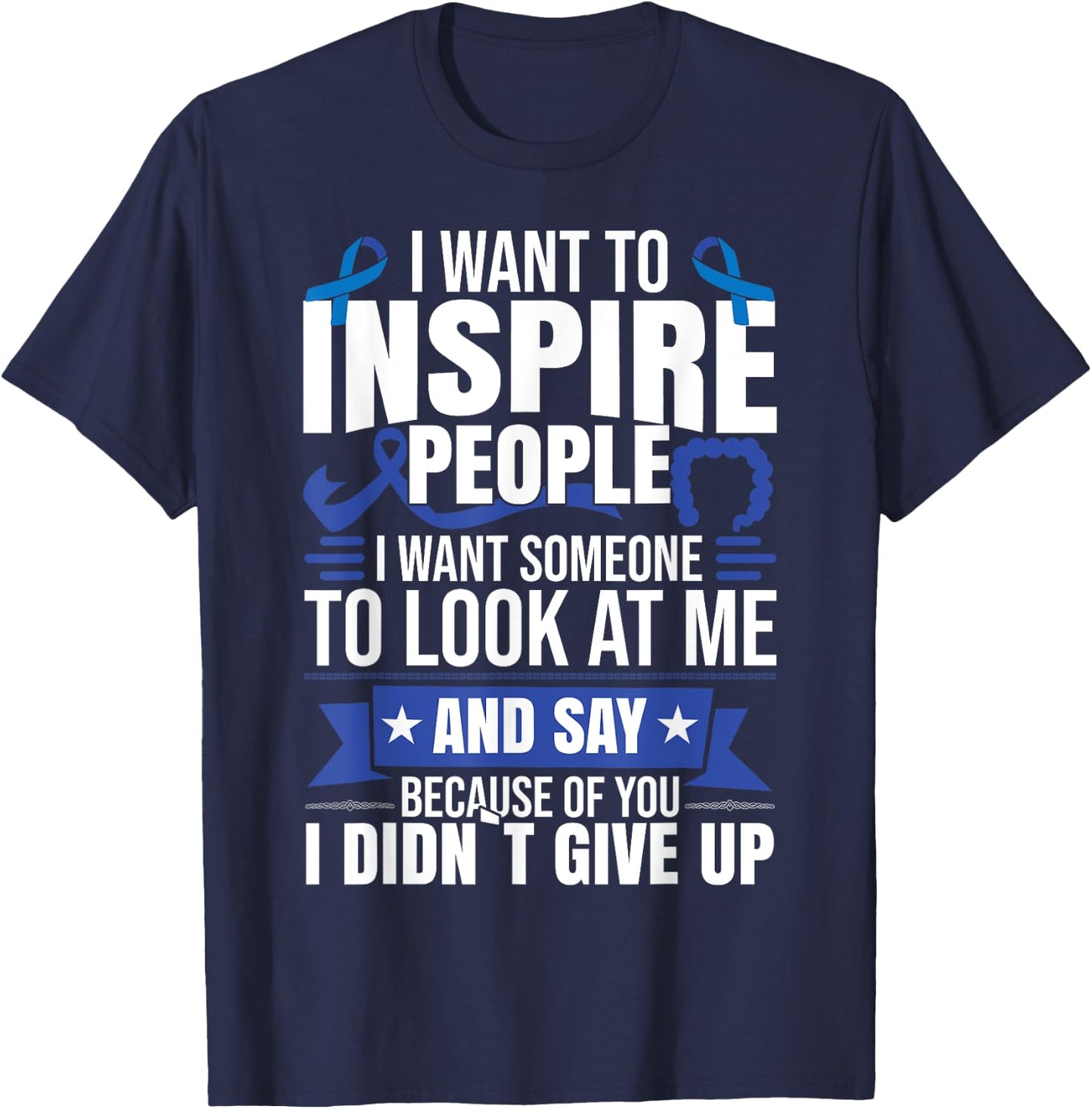 Colon Colorectal Cancer T-Shirt - T-Shirt | Navy