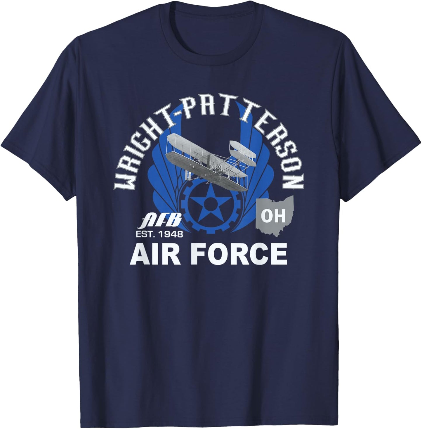 Wright Patterson Afb Air Force T-Shirt - T-Shirt | Navy