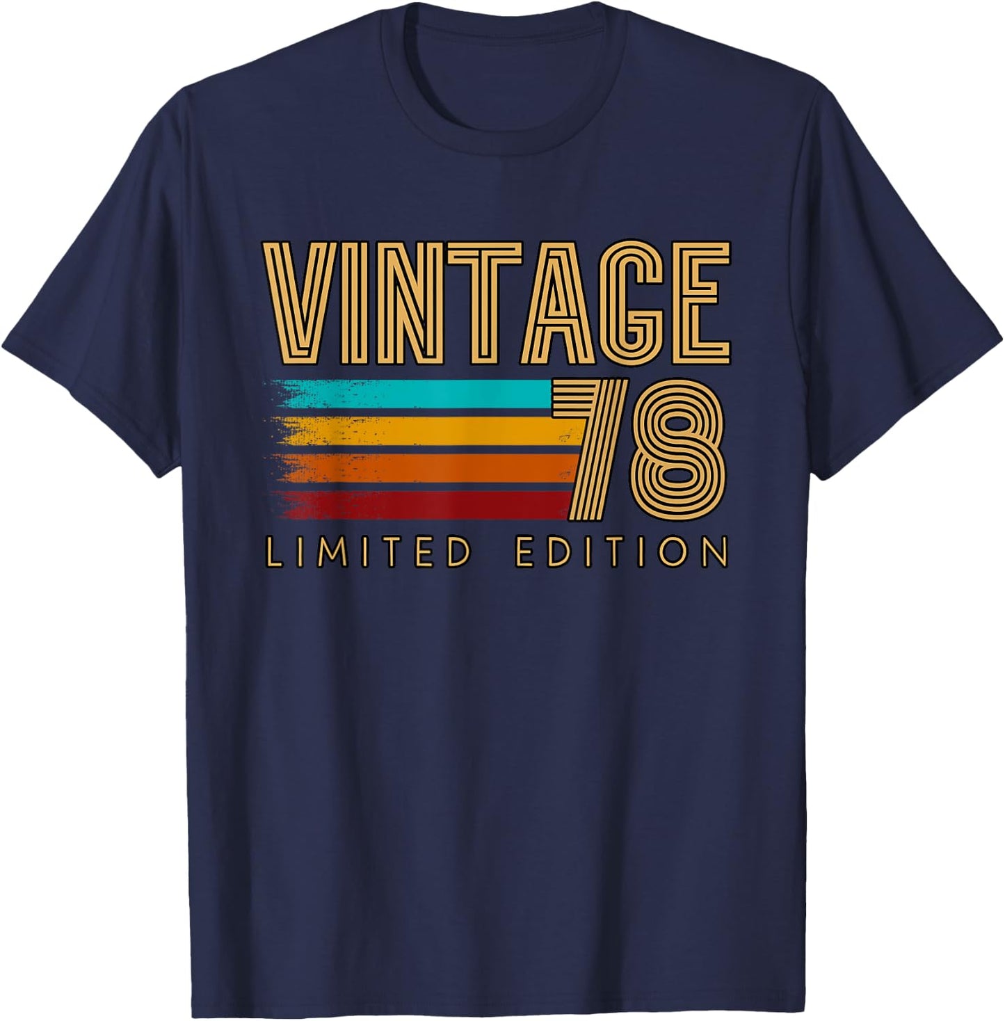 1978 Birthday Vintage 78 T-Shirt - T-Shirt | Navy