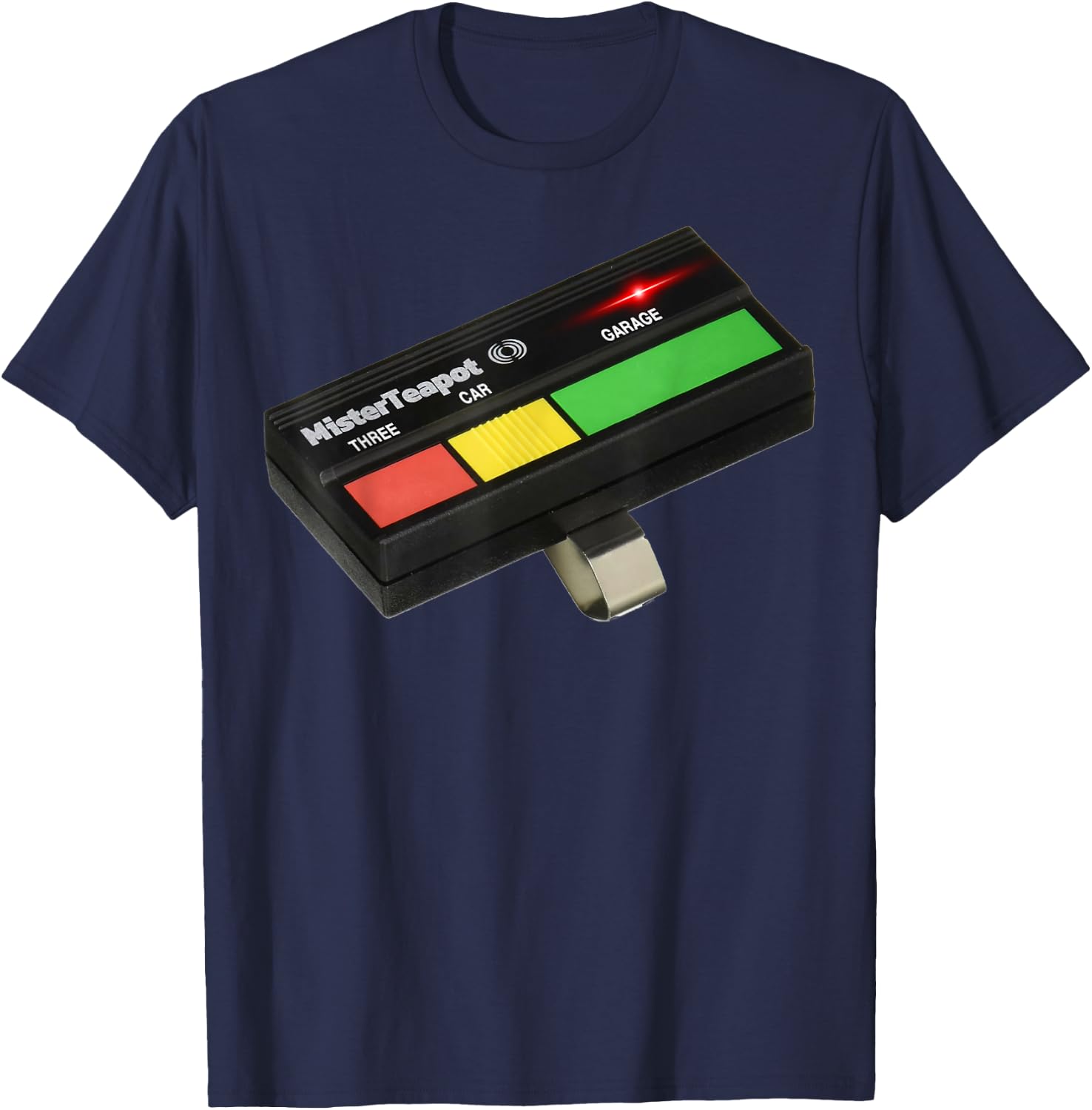 Three Car Garage (3CG Tricolor Remote Control) Mister Teapot T-Shirt - T-Shirt | Navy