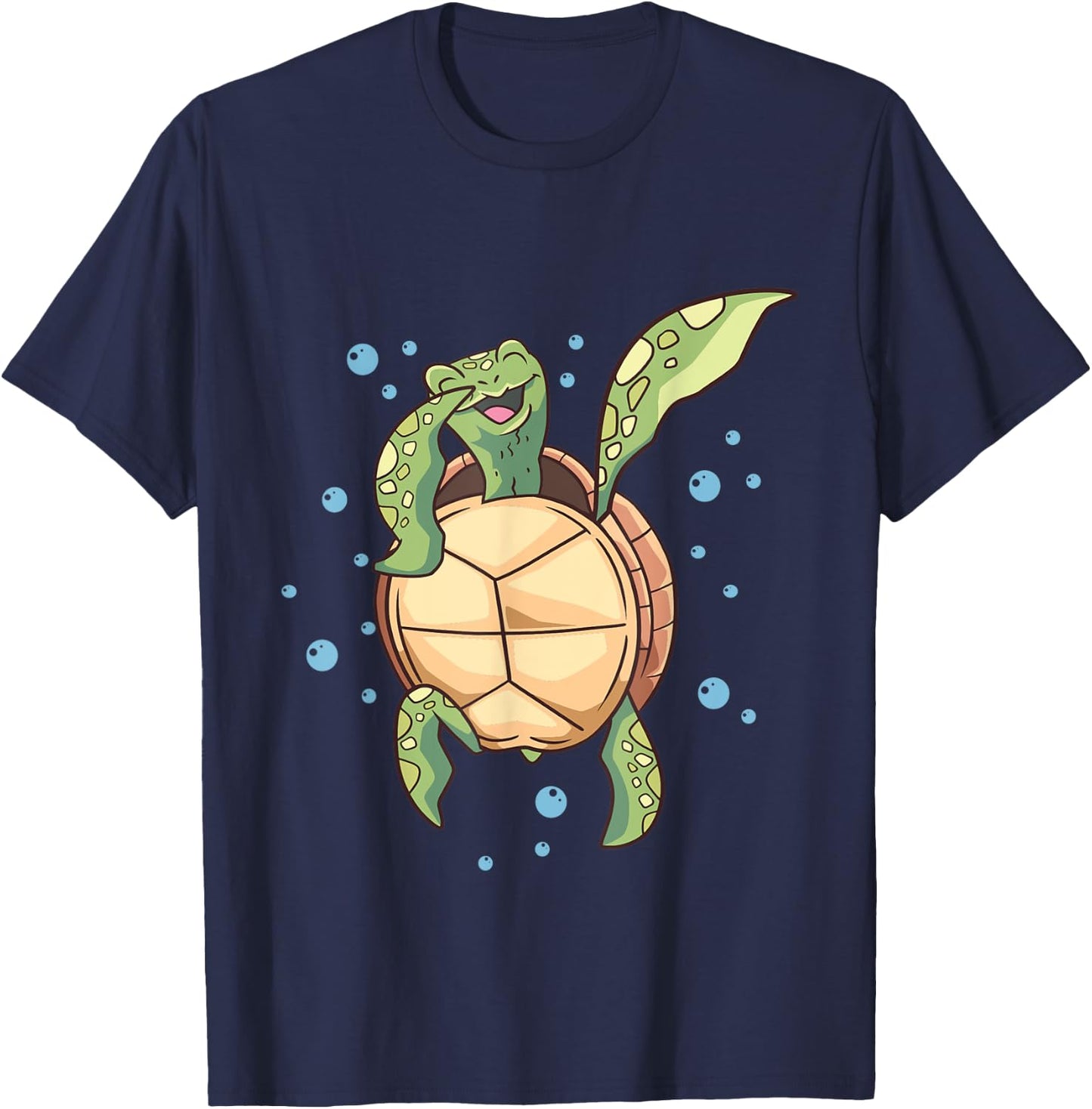 Dabbing Turtle - Reptile Lover Zoologist Zoology Sea Animal T-Shirt - T-Shirt | Navy