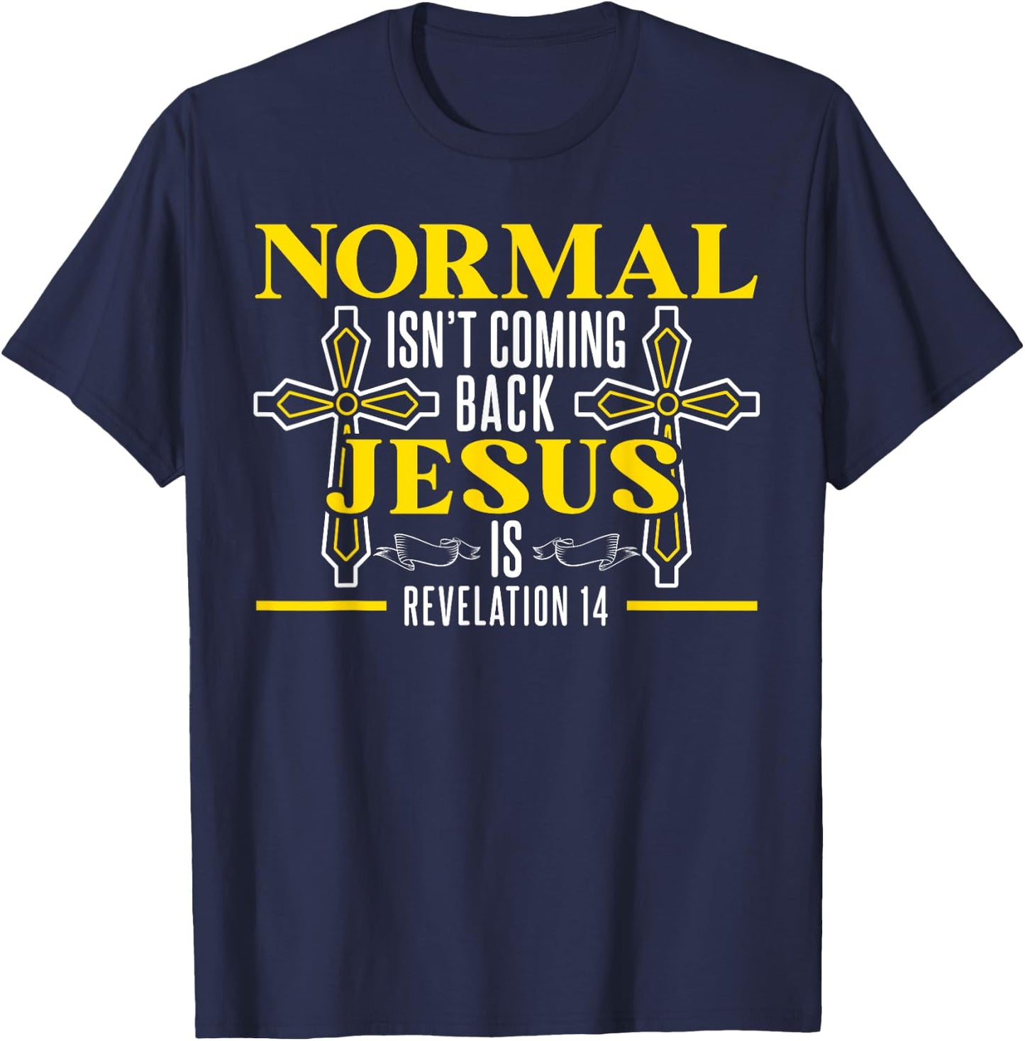 Bible Jesus Christ Religious Pastor Christian Believer T-Shirt - T-Shirt | Navy
