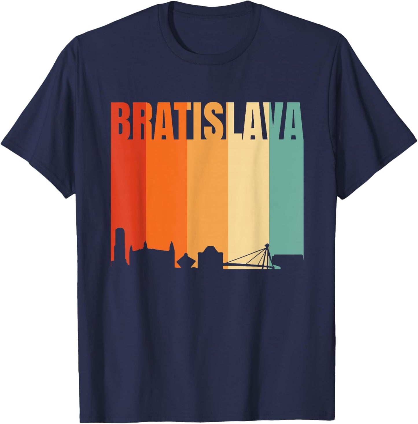 Beauty Of Bratislava T-Shirt - T-Shirt | Navy