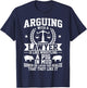 Arguing With A Lawyer Is Like Wrestling A Pig In Mud T-Shirt - T-Shirt | Navy
