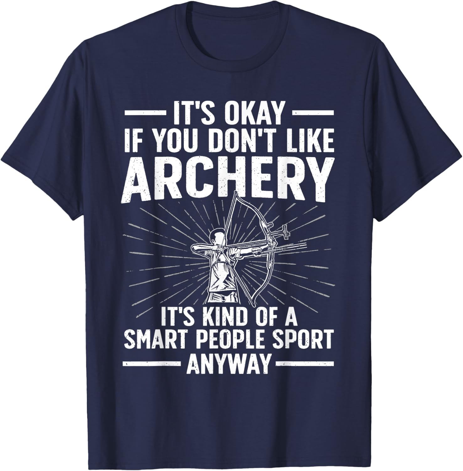 Cute Archery Design Women Archer Bow Archery Lover T-Shirt - T-Shirt | Navy