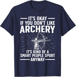 Cute Archery Design Women Archer Bow Archery Lover T-Shirt - T-Shirt | Navy