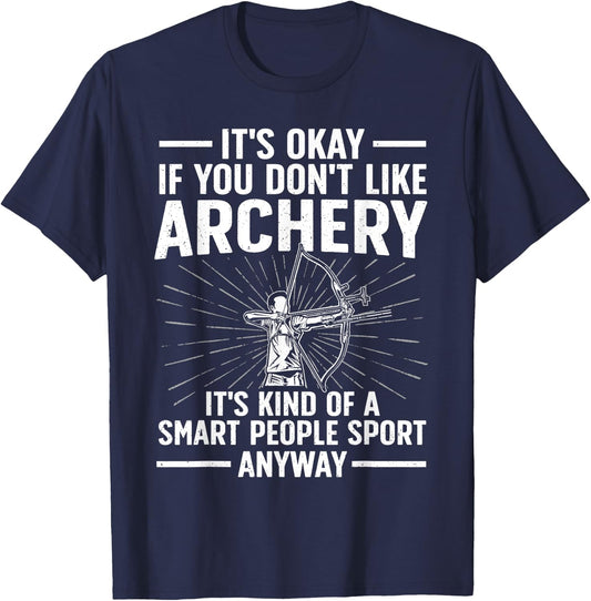 Cute Archery Design Women Archer Bow Archery Lover T-Shirt - T-Shirt | Navy
