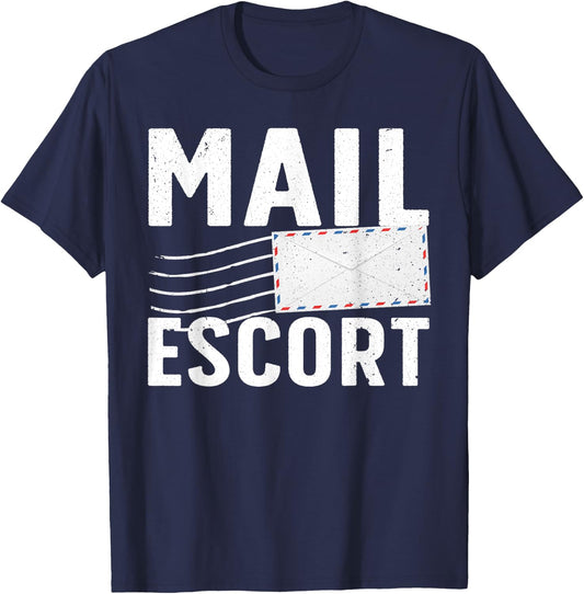 Cute Postal Worker Women Mailman Mail Letter Carrier T-Shirt - T-Shirt | Navy