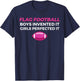 Funny Flag Football Girl T-Shirt - T-Shirt | Navy