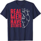 Real Men Have Stents Coronary Angioplasty Patient T-Shirt - T-Shirt | Navy