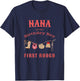 Nana First Rodeo 1st Birthday Cowboy Family Matching T-Shirt - T-Shirt | Navy