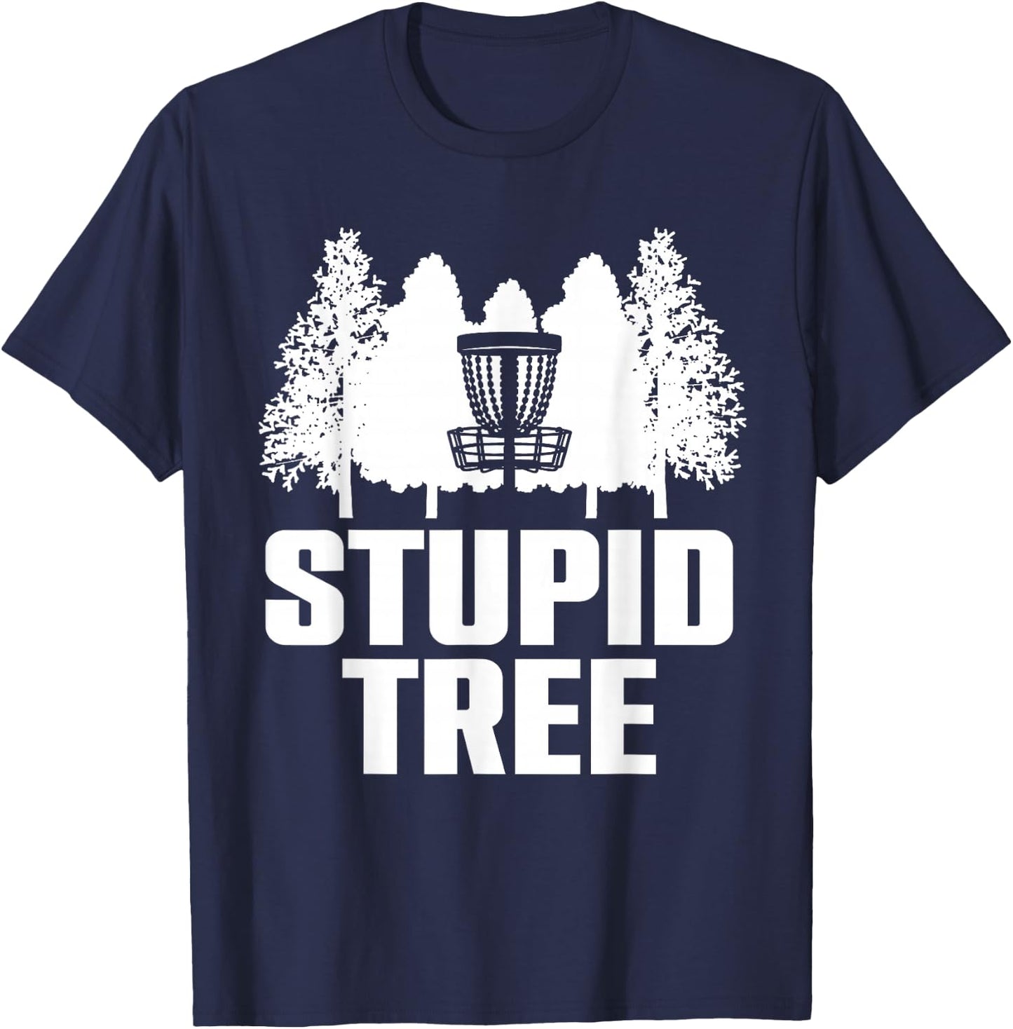 Funny Disc Golf Art Women Kids Disc Golf Player T-Shirt - T-Shirt | Navy