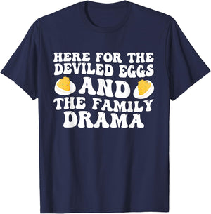 Humor Quote For Deviled Eggs Black T-Shirt - T-Shirt | Navy
