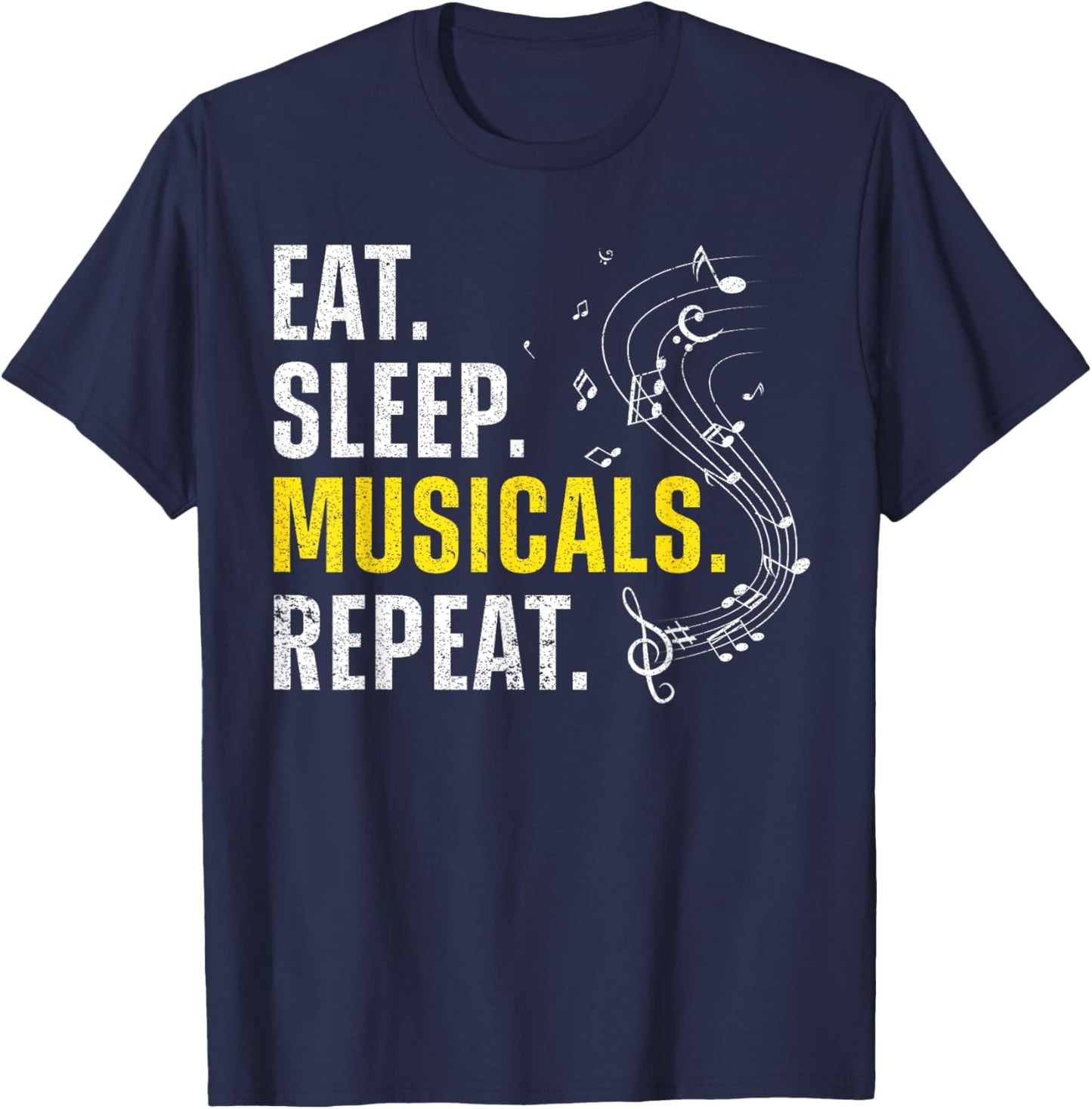 Cool Musical Design Women Broadway Musical Theatre T-Shirt - T-Shirt | Navy