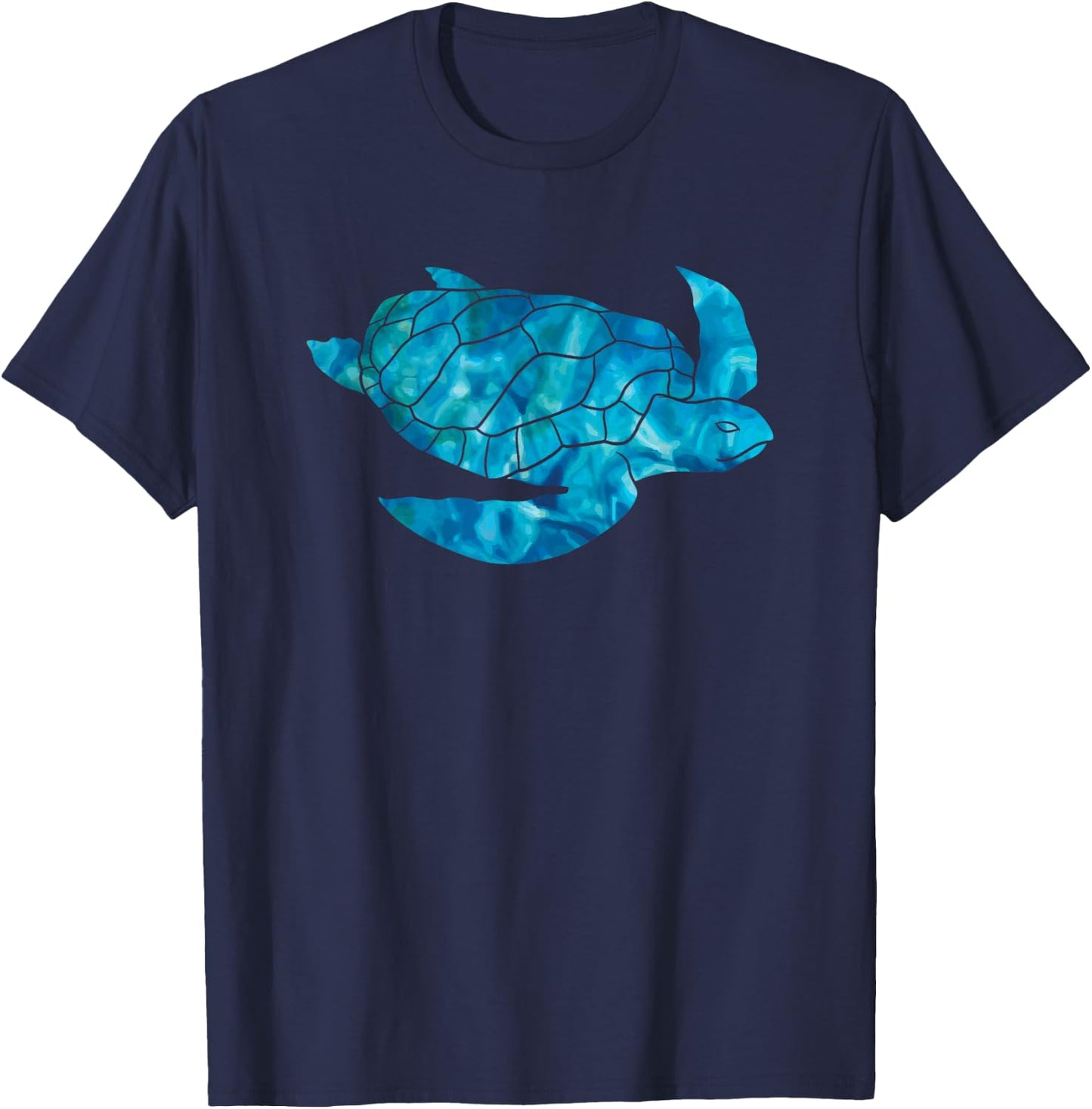 Sea Turtle Lover Ocean Hawaii Sea Animal Tropical T-Shirt - T-Shirt | Navy