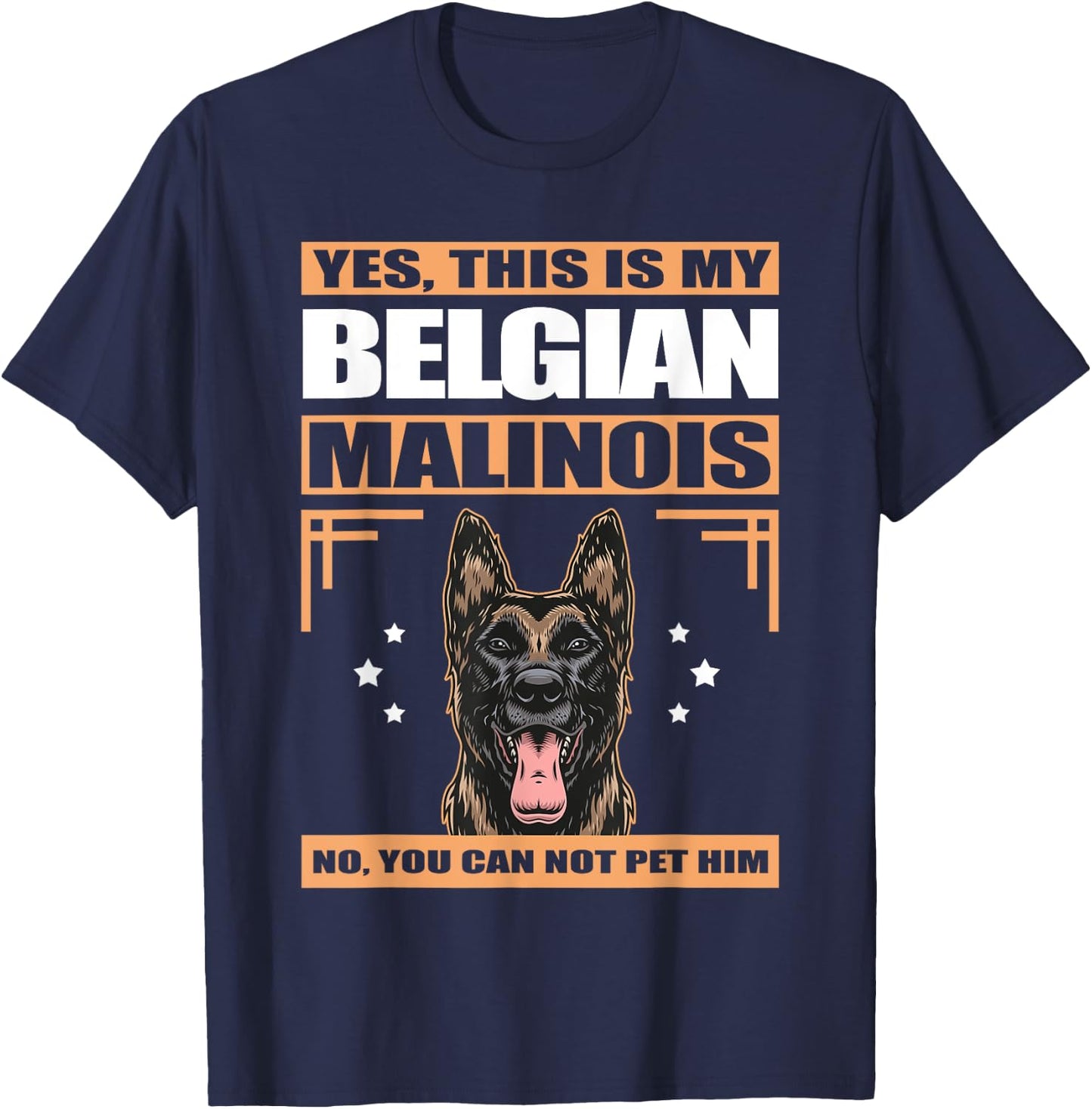 Malinois Dog Owner This Is My Belgian Malinois Men Women T-Shirt - T-Shirt | Navy