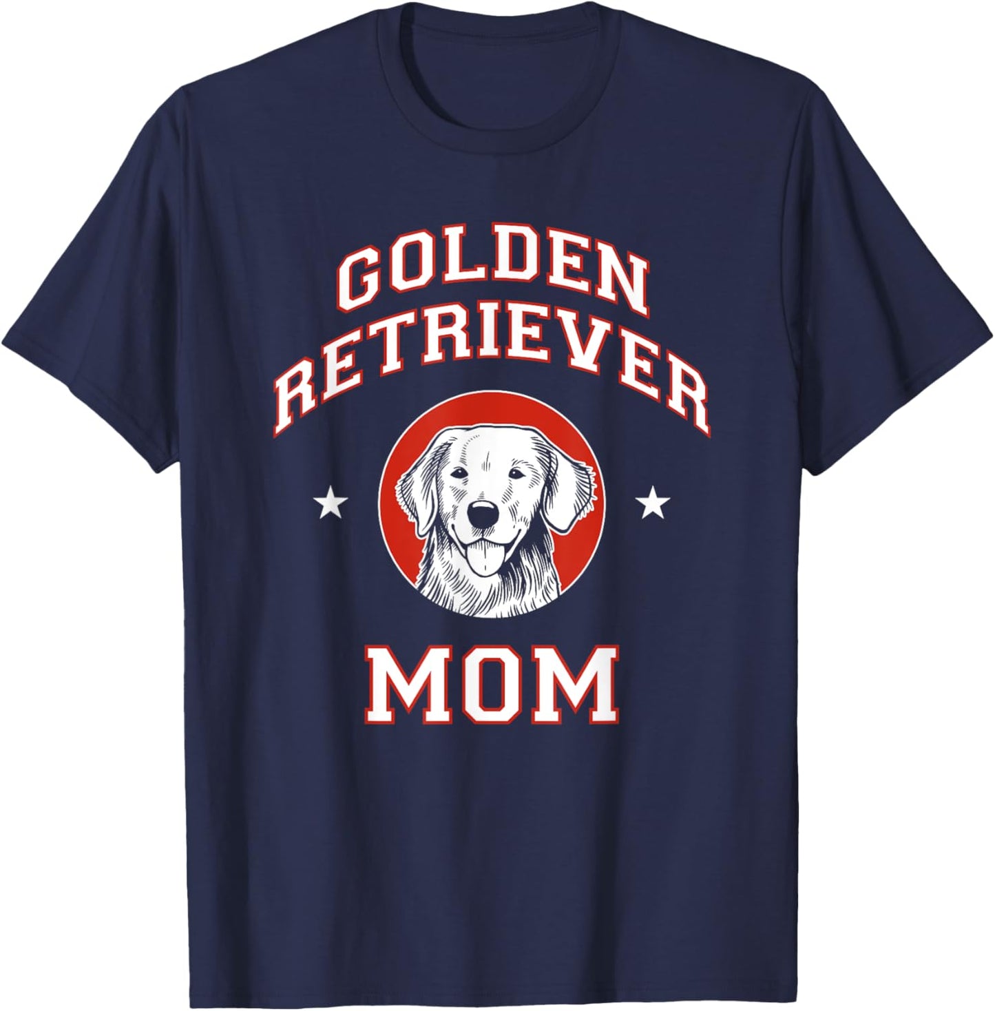 Golden Retriever Mom Dog Mother T-Shirt - T-Shirt | Navy