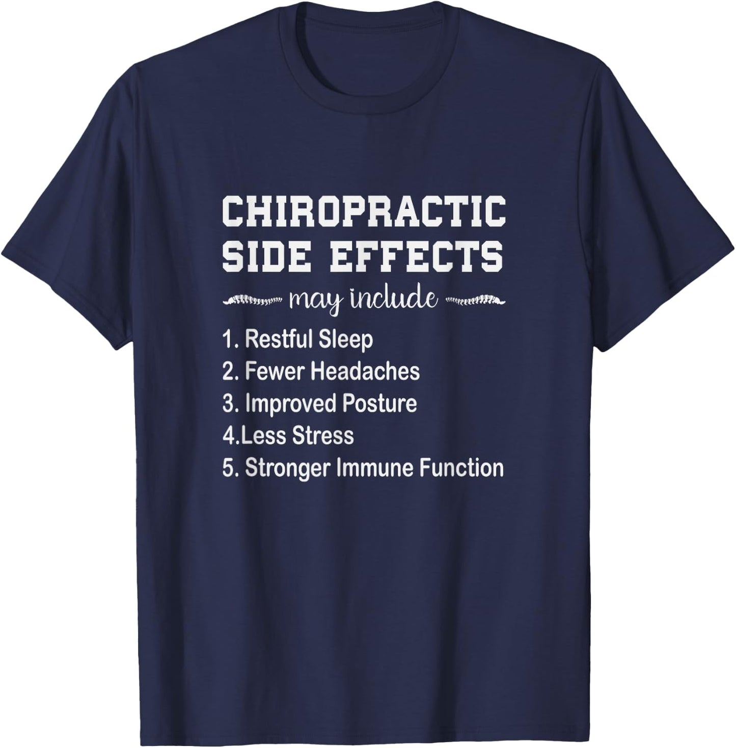 Funny Chiropractic Saying Patriotic Doctor of Chiropractic T-Shirt - T-Shirt | Navy