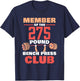Member Of The 275 Pound Bench Press Club Gym Strength T-Shirt - T-Shirt | Navy
