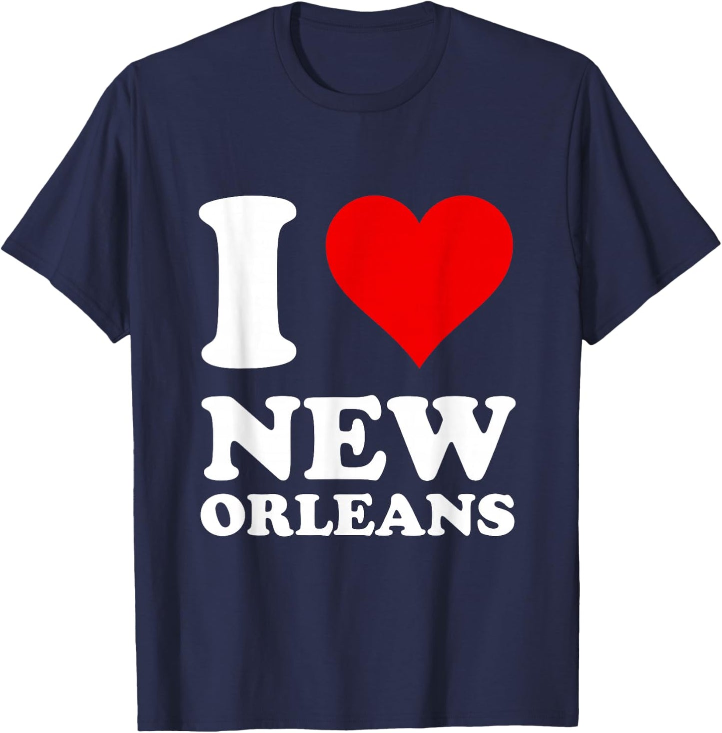 I Love New Orleans T-Shirt - T-Shirt | Navy