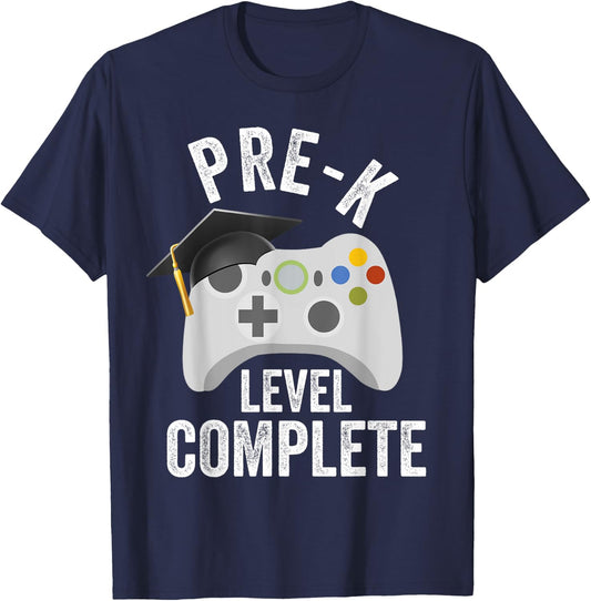 Pre-K Preschool Level Complete Graduation Party T-Shirt - T-Shirt | Navy