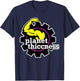 Planet Thiccness Gym Thickness Funny Joke Workout Lover T-Shirt - T-Shirt | Navy