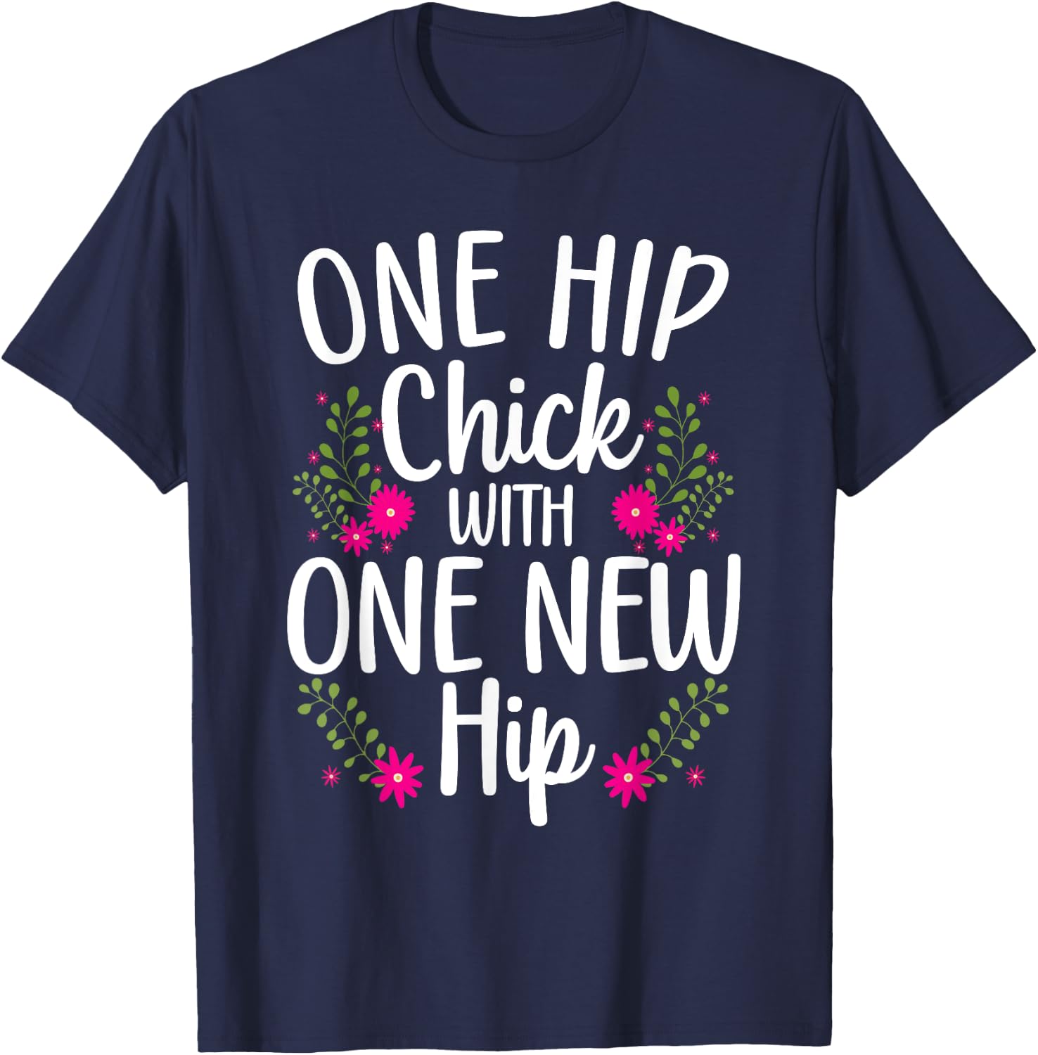 Funny Hip Surgery Art Girls Bionic Hip Replacement T-Shirt - T-Shirt | Navy