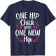 Funny Hip Surgery Art Girls Bionic Hip Replacement T-Shirt - T-Shirt | Navy