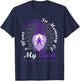 I Wear Purple In Memory Of My Aunt Pancreatic Cancer T-Shirt - T-Shirt | Navy