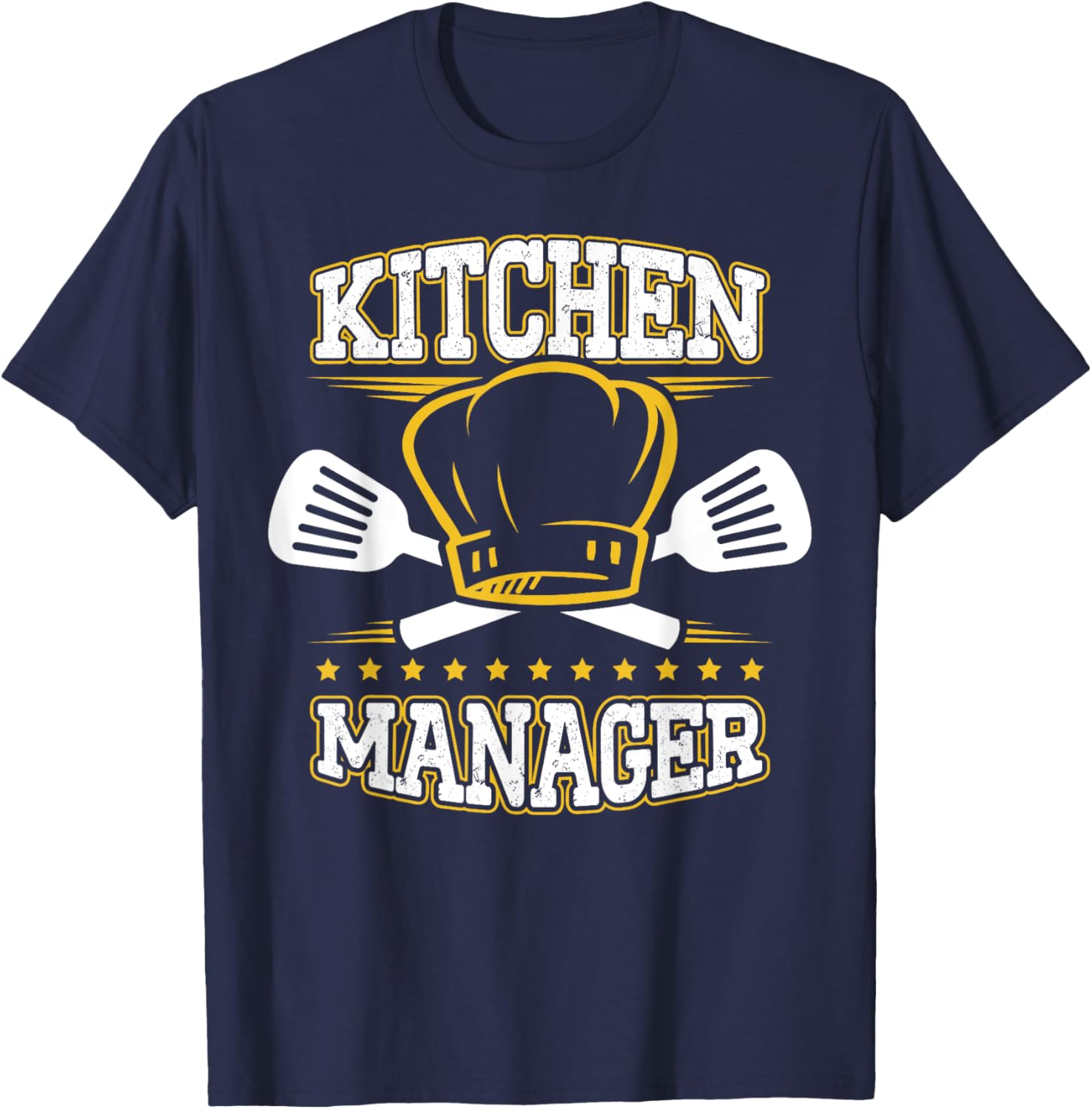 Kitchen Manager School Cafeteria Lunch Lady Chef T-Shirt - T-Shirt | Navy