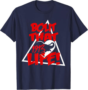 Bout That Graffiti Style Elephant and Heart Life T-Shirt - T-Shirt | Navy
