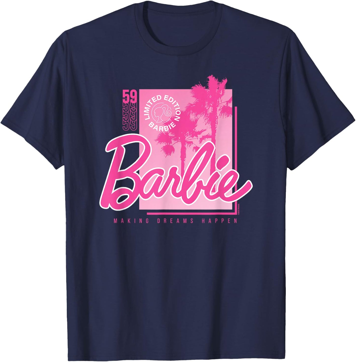 Barbie - Barbie Pink Core T-Shirt - T-Shirt | Navy