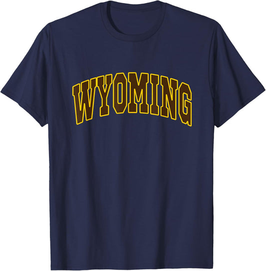 Wyoming - Throwback Design - Classic T-Shirt - T-Shirt | Navy
