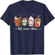 Hot Cocoa Vibes Cute Hot Chocolate Cozy Festive Christmas T-Shirt - T-Shirt | Navy