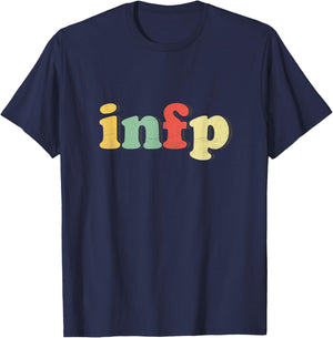 Funny Vintage "INFP" - Retro INFP T-Shirt - T-Shirt | Navy