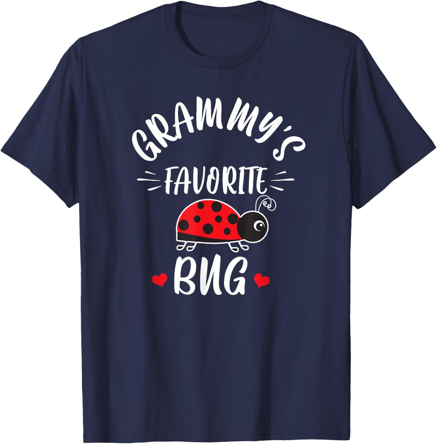 Grammy's Favorite Bug For Kids From Grammy Grandma Ladybug T-Shirt - T-Shirt | Navy