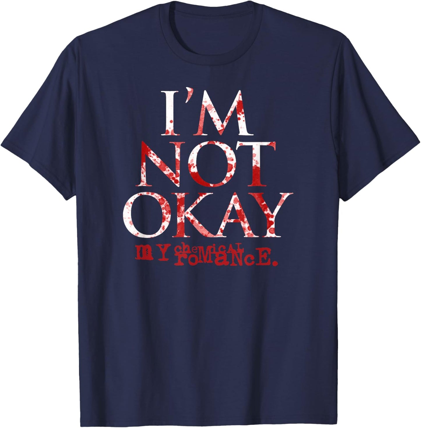 My Chemical Romance I'm Not Ok T-Shirt - T-Shirt | Navy
