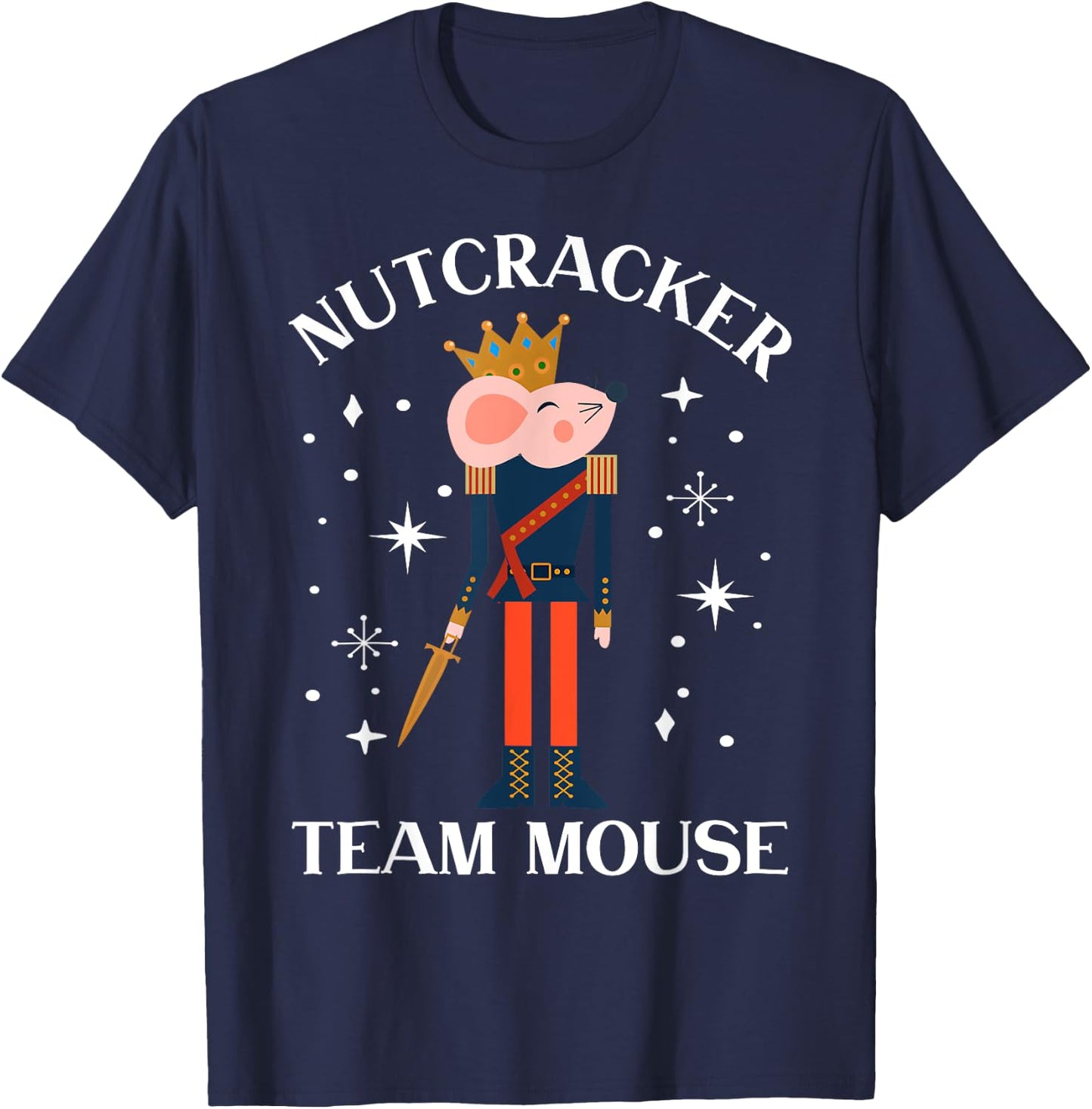 Team Mouse Nutcracker Shirt Christmas Dance Funny Soldier T-Shirt - T-Shirt | Navy